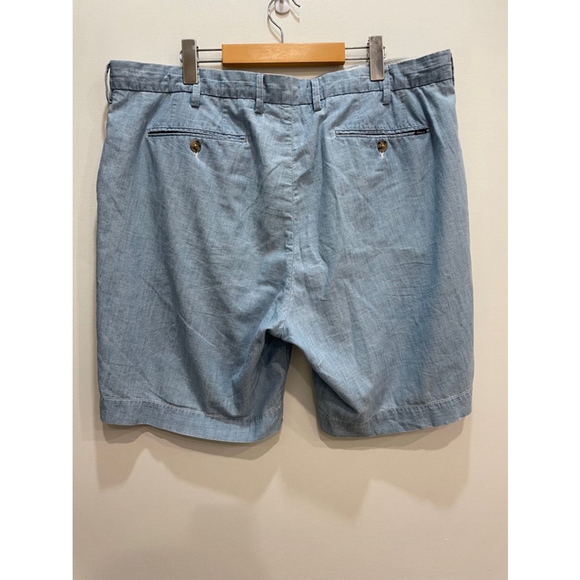 Polo Ralph Lauren Blue Lightweight Cotton Classic Fit Chambray Mens Shorts 38 - Picture 6 of 11
